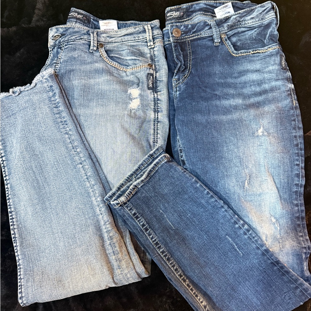 Silver Built Free jeans.